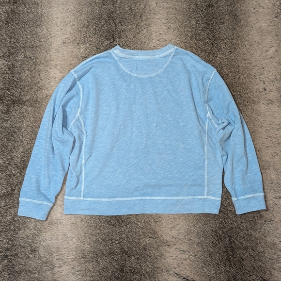 Marine Layer Sadie Vintage Slub Longsleeve Blue Women's XL - Picture 8 of 11
